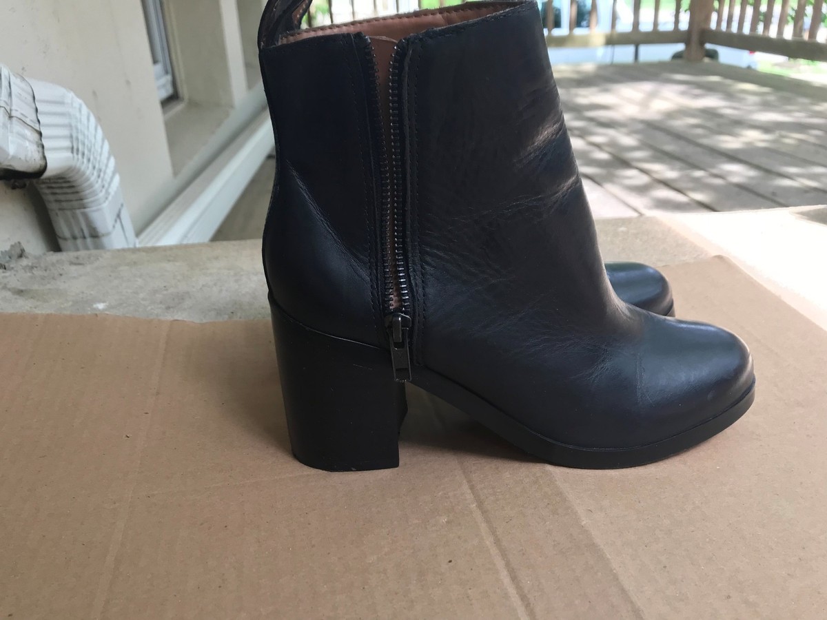 Bottine à Talons Noire Gap – Taille US 6 (FR 37) – Talon 8 Cm – Occasion – Fermeture Zip