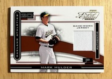 2003 Playoff Pieces Of The Game  Mark Mulder Game Used Jersey