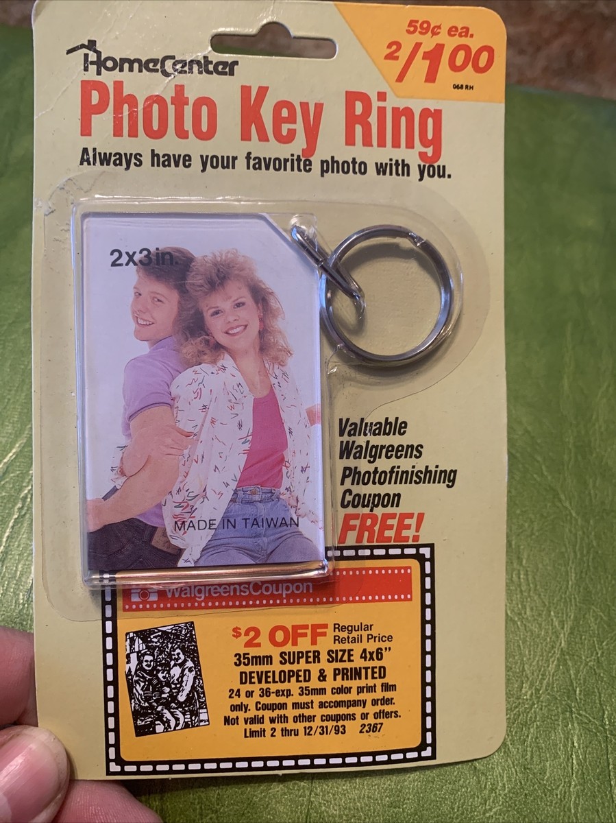 1980's Big Hair Vintage Photo Key chain 2