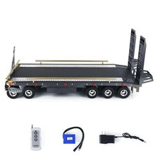 Metall 5 Achsen Full Trailer für 1/10 1/8 RC Crawler 1/14 1/12 Hydraulic Truck