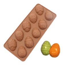 Easter Egg Silicone Mould Bunny Kids Sugar Craft Baking Fondant Chocolate Icing