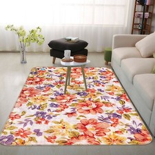 3D Red Purple Petals NAO1581 Game Rug Mat Elegant Photo Carpet Mat Fay