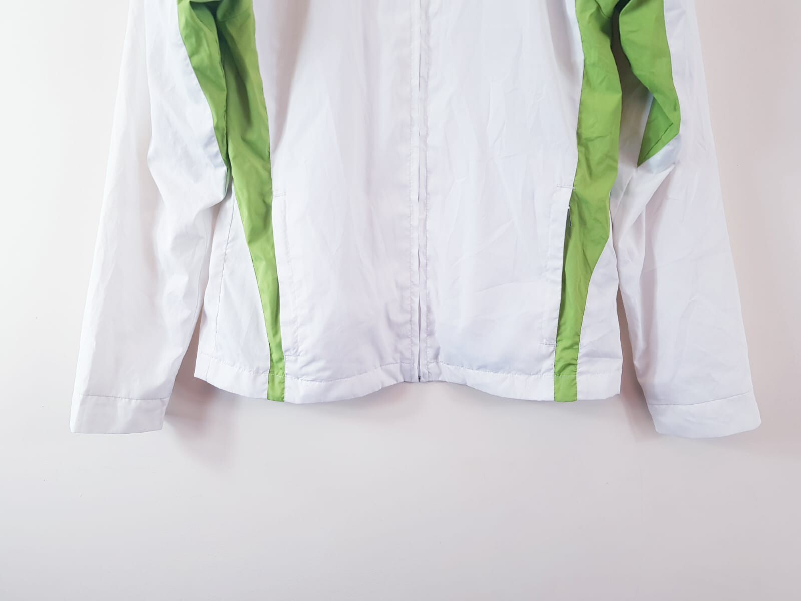 Xcops Womens White/Green Full Zip Basic Jacket Co… - image 2