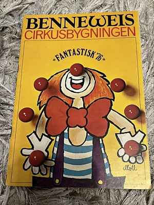 Benneweis Circus Souvenir Programm Circus Star Time 1976 Dänemark Zirkus