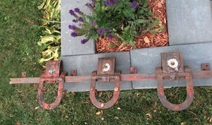 Antique Big 4 Barn Door Hardware 8 Feet Steampunk Chippy Shabby