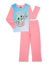 DISNEY STAR WARS GROGU 2 PIECE FLANNEL PAJAMAS GIRLS SIZE 4/5 6/6X 7/8 10/12 NEW