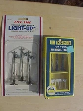 Vintage AHM HO Accessories & Life Like Light Up Telephone Poles