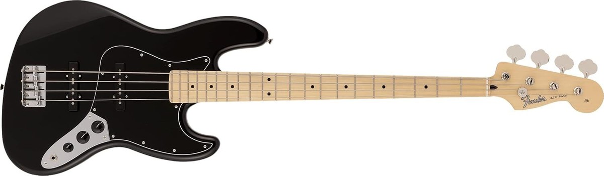 ベース Fender Japan Hybrid II Jazz Bass Black Fender / Made in Japan Hybrid II Jazz Bass Black with gig