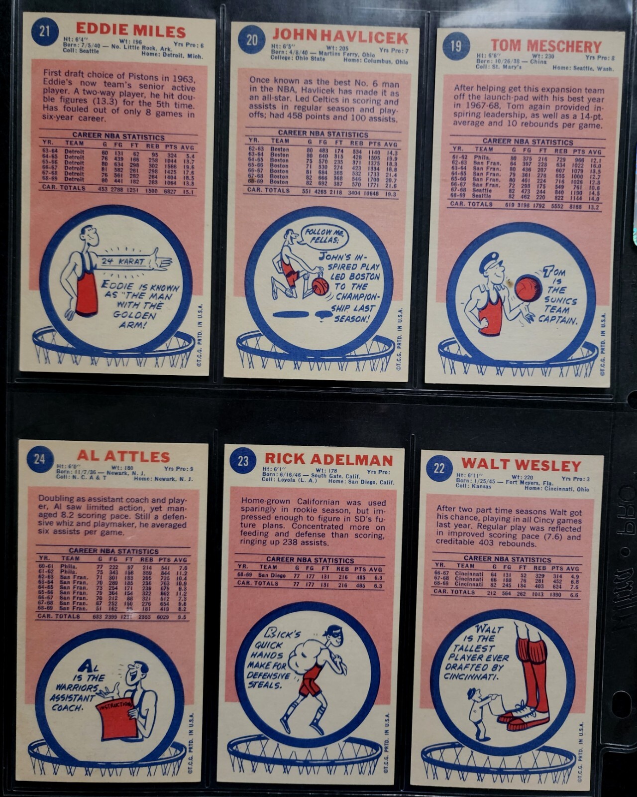 1969-70 Topps Basketball Set (1 - 99) ..  EX+ MT - Lew Alcindor Rookie PSA EX 5 view 17