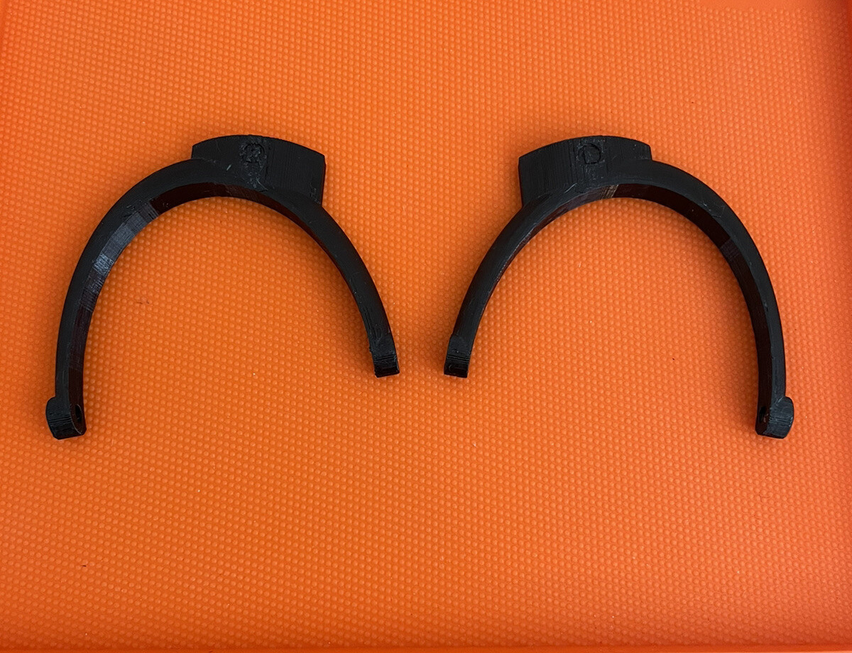 BOTH SIDES Bose X Aviation Headset Earcup Parts Yokes Bails Stirrups Bose A10-image
