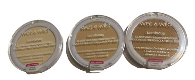 Wet n Wild Barefocus Clarifying Finishing Powder #1114479 + #1114480 & #114481