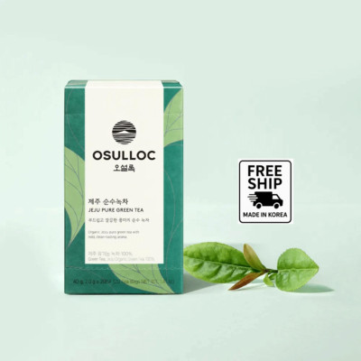 OSULLOC Jeju Pure Green Tea   20 tea bags - Premium Korean Tea
