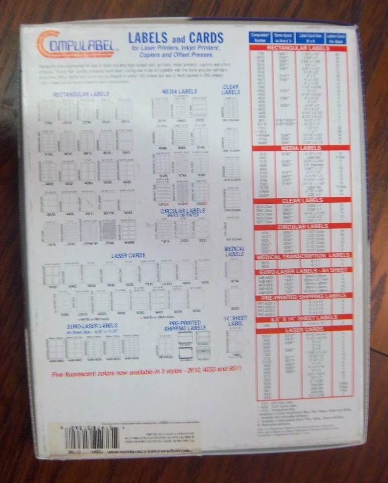 Compulabel Laser File Folder Labels 2/3" x 3-7/16", box of 3000 - Image 4 of 4