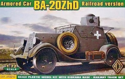 ACE 72210 1/72 Plastic WWII Russian Ba-20ZhD (railroad version) w