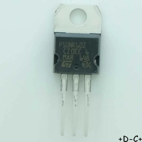 STMICROELECTRONICS STP10NK60Z Transistor mosfet 10A 600V TO-220 STM