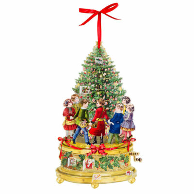 Viktorianische Spieluhr ausgeschnitten Adventskalender - Barbara Behr 34 x 60 cm