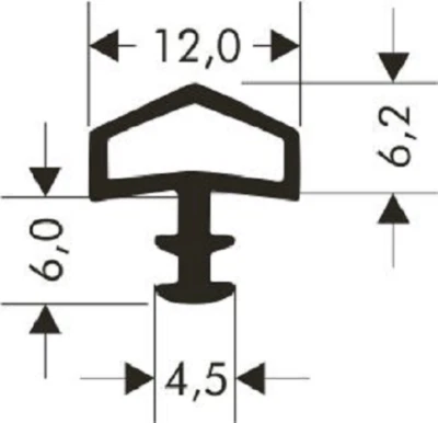 FUNK DICHTUNGSTECHNIK GMBH Türdichtung Zimmertürdichtung RT-1 Häuschendichtung Tür Zargendichtung Haustür