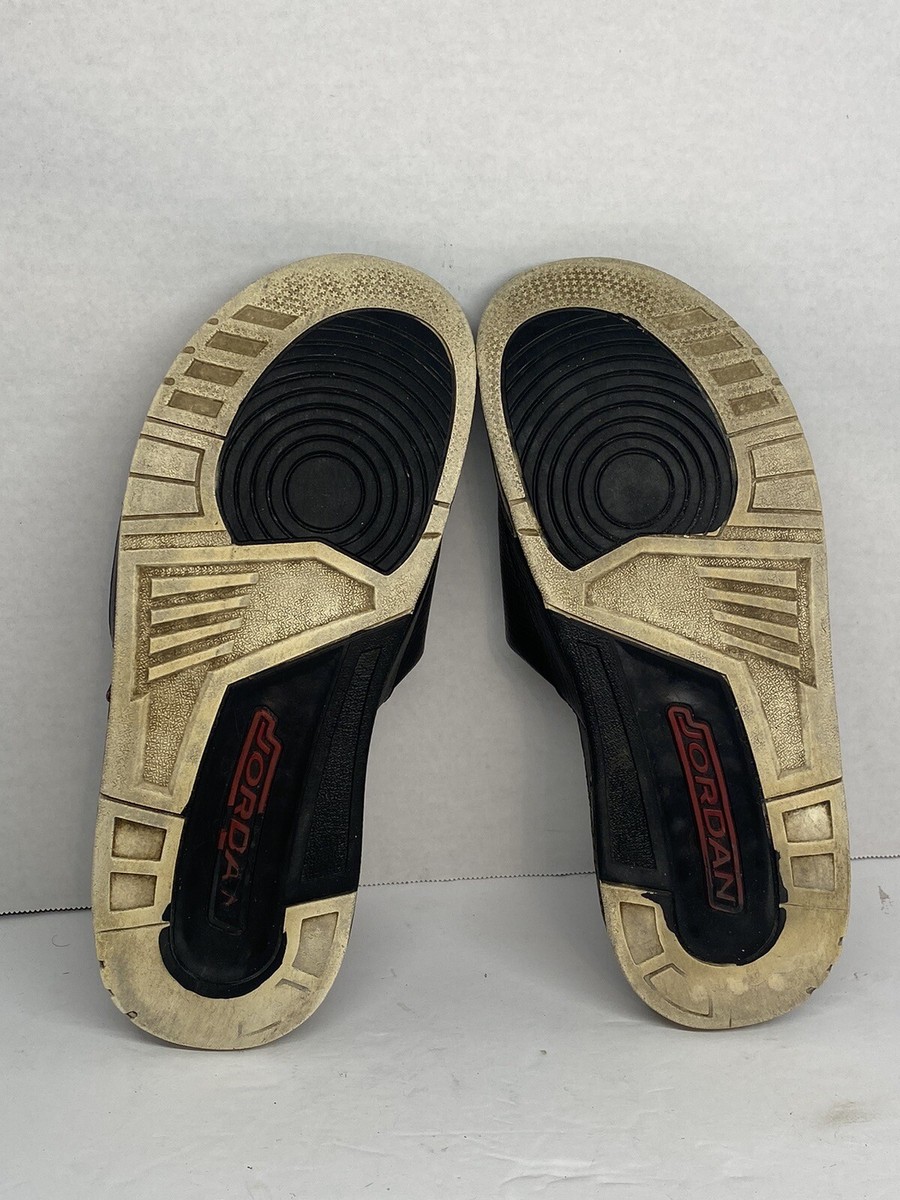 Air Jordan 3 Slide 428789-010 Black Cement Grey Size 10 RARE Air Jordan 3 Slide 428789-010 Black Cement Grey Size 10 RARE