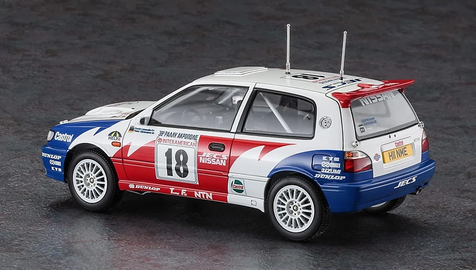 Hasegawa 1/24 Nissan Pulsar RNN14 GTI-R 1991 Acropolis Rally Model HC53 - Immagine 2 di 4
