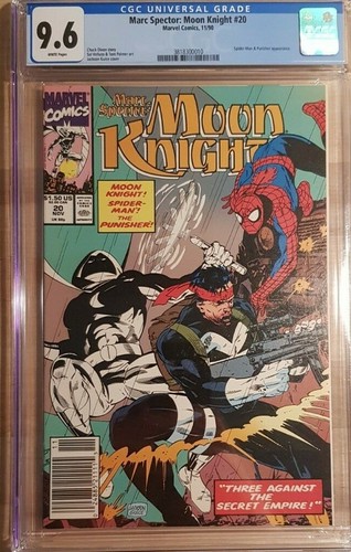 1990 Marc Spector Moon Knight #20 CGC 9.6 Punisher Spiderman Cover RARE