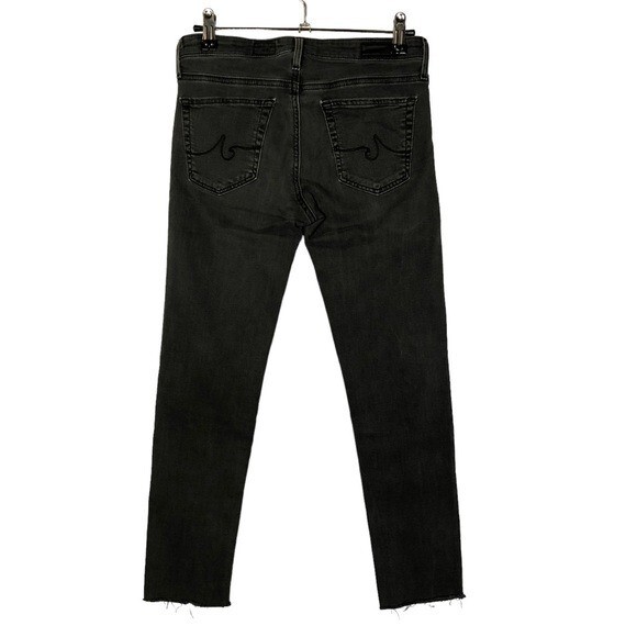 AG Adriano Goldschmied Stevie Capri Faded Black Cropped Skinny Jeans 26 thumbnail 3