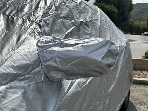 Custom Car Cover Fits Tesla 3 (2018-2024) Intro-Tech Auto Guard Silver W/Lock - Picture 7 of 7