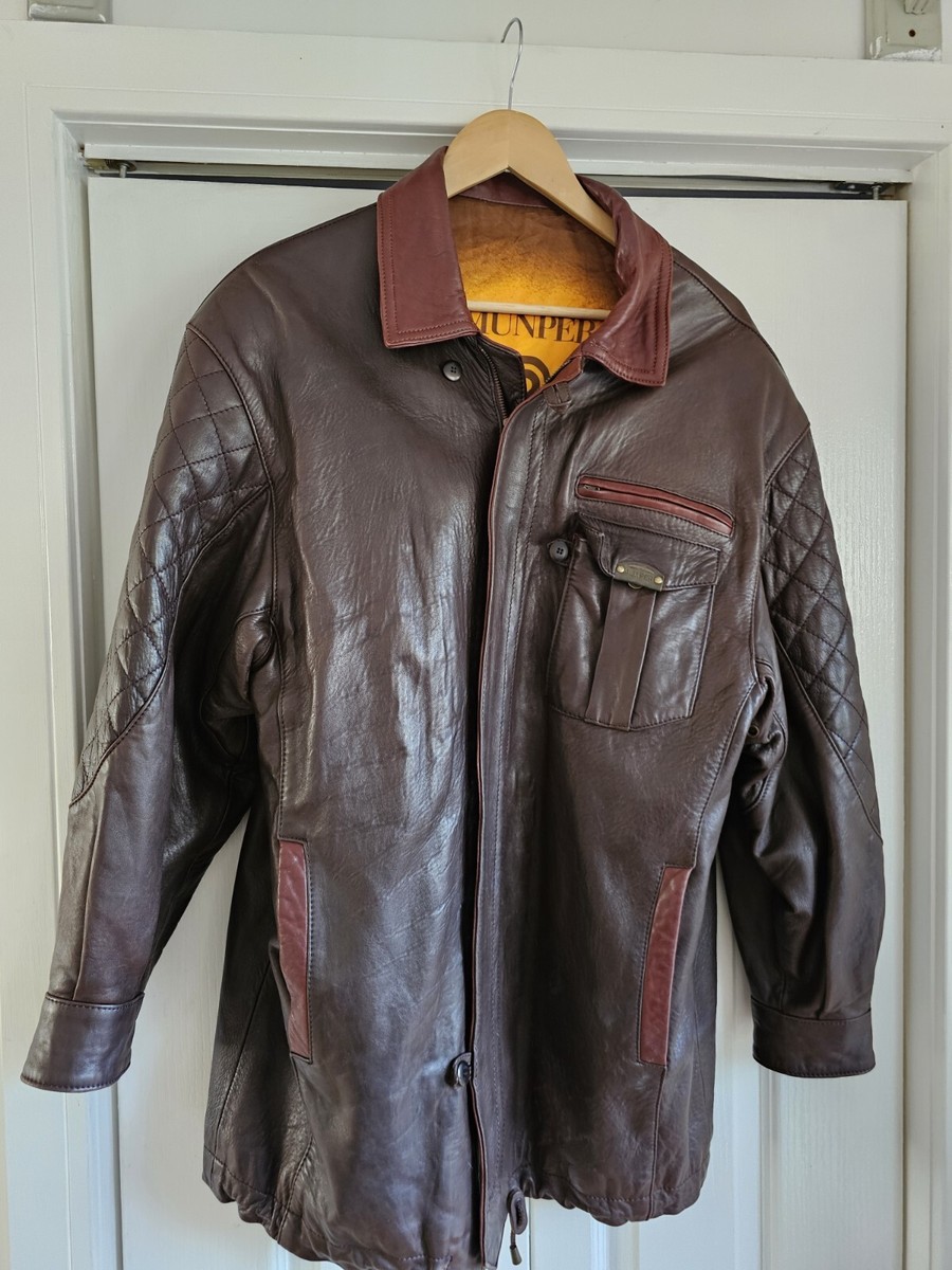 ジャケット・アウター vintage mu company leather jacket Vintage Munper Quality Soft Brown Leather Jacket Size XL. | eBay