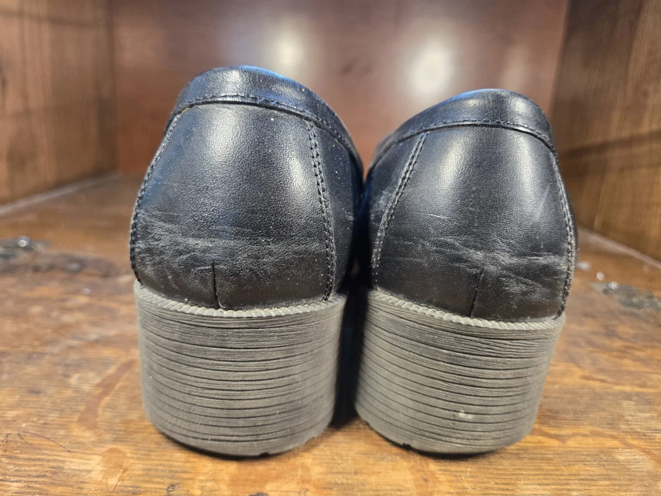 Eastland Newbury Mocasines de Cuero Negro Zapatos Oxford Zapatos sin Cordones para Mujer Talla 8 Foto 3 de 4