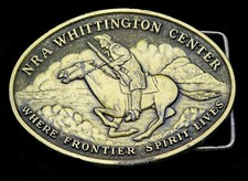 NRA Whittington Center National Rifle Association Cowboy Vintage Belt Buckle