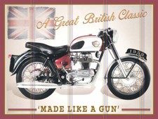 Royal Enfield Motorcycle Theme Retro style metal tin sign/plaque
