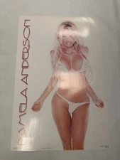 Pamela Anderson White Bikini Poster - 2002 Scorpio Posters 22.5x34.5