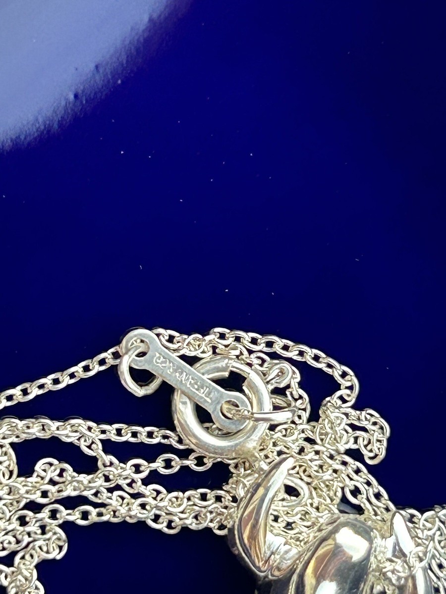 Tiffany & Co Silver Elsa Peretti Zodiac Ox Pendant Necklace