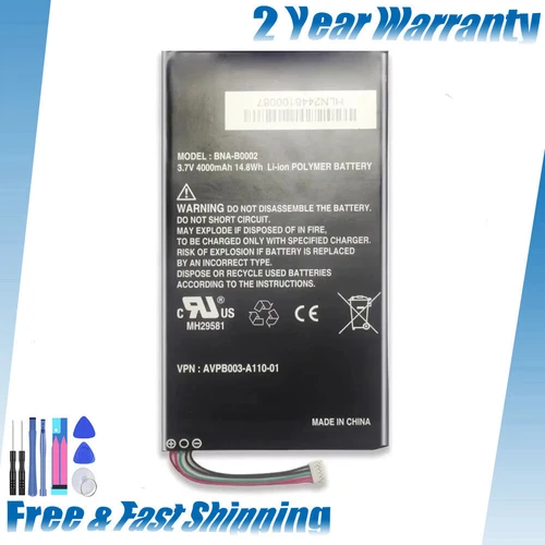 Battery for Barnes & Noble BNRV400 BNTV400 BNA-B0002 L83-4977-266-01-4 3.7V