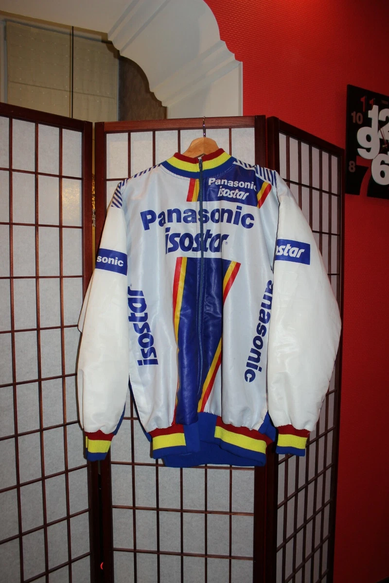 Vintage Panasonic Iso Star Winter Warm cycling jersey jacket . ALY