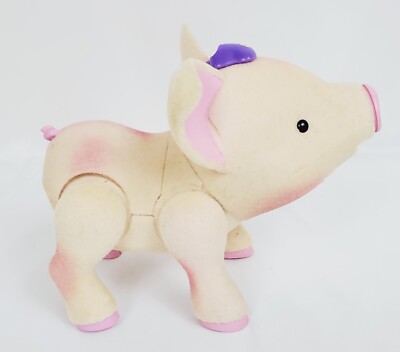 Toy Teck Jade the Talking Pig Teacup Piggies Flocked Small 6