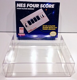 1 Box Protector for the NES FOUR SCORE Box!   See pictures! Clear Display Case