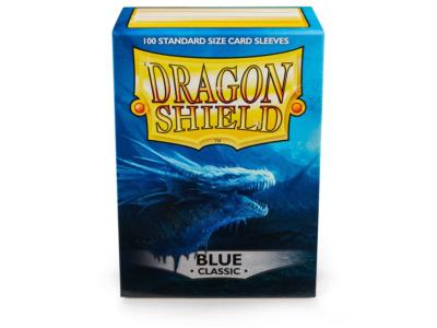Classic Blue Case Display Dragon Shield Standard Size Sleeves - 10 Packs