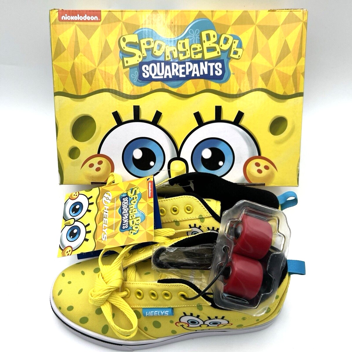 NEW Heelys SpongeBob Pro 20 Yellow Character Skate Sneaker Shoes