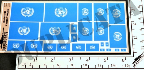 Diorama Accessory - Flag of The United Nations - 1/72, 1/48, 1/32, 1/35 Scales - 第 2/6 張圖片