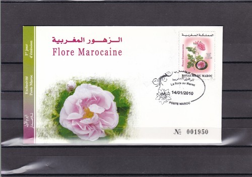 Morocco FDC flower fleur nature 2010