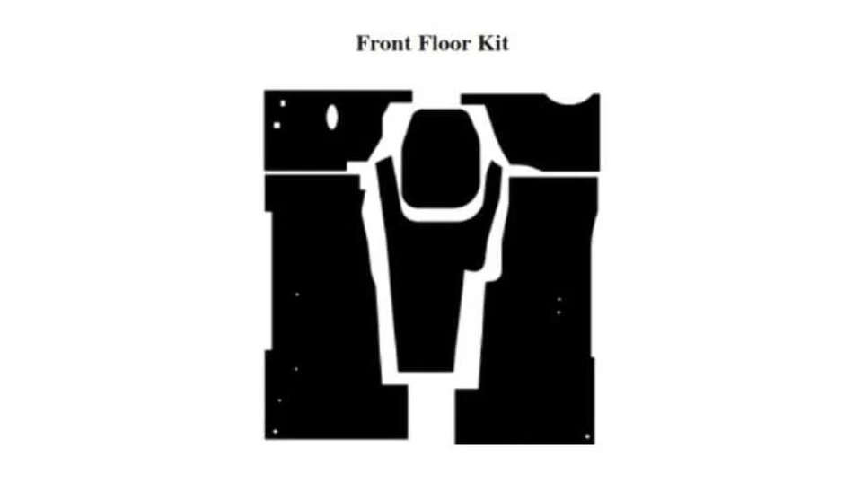 Kit de amortiguador de sonido de aislamiento para Jeep Jeepster/Commando SC-1 1966-73 kit de piso Foto 3 de 4