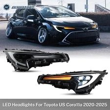 HCmotion LED Headlights For Toyota US Corolla 2020-2025 Start Up Animation