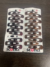 2-PACK Scunci Center Clippies Hair Barrettes, 12 ct each
