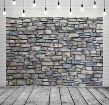 7X5Ft Fabric Vintage Stone Wall Backdrop Rock Stone Brick Wall Background Backdr