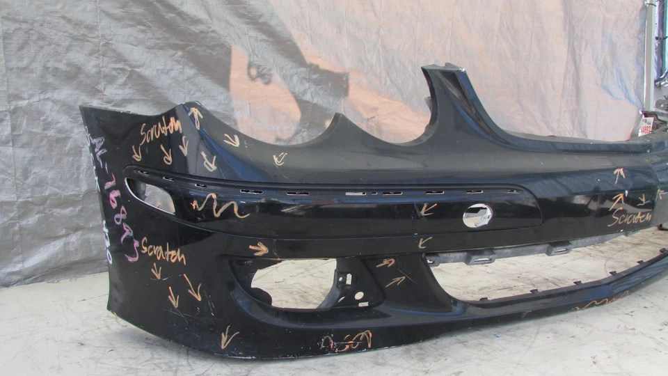 MERCEDES BENZ CLK350 CLK550 2006-2009 CONJUNTO DE CUBIERTA DE PARACHOQUES DELANTERO NEGRO OEM Foto 2 de 4