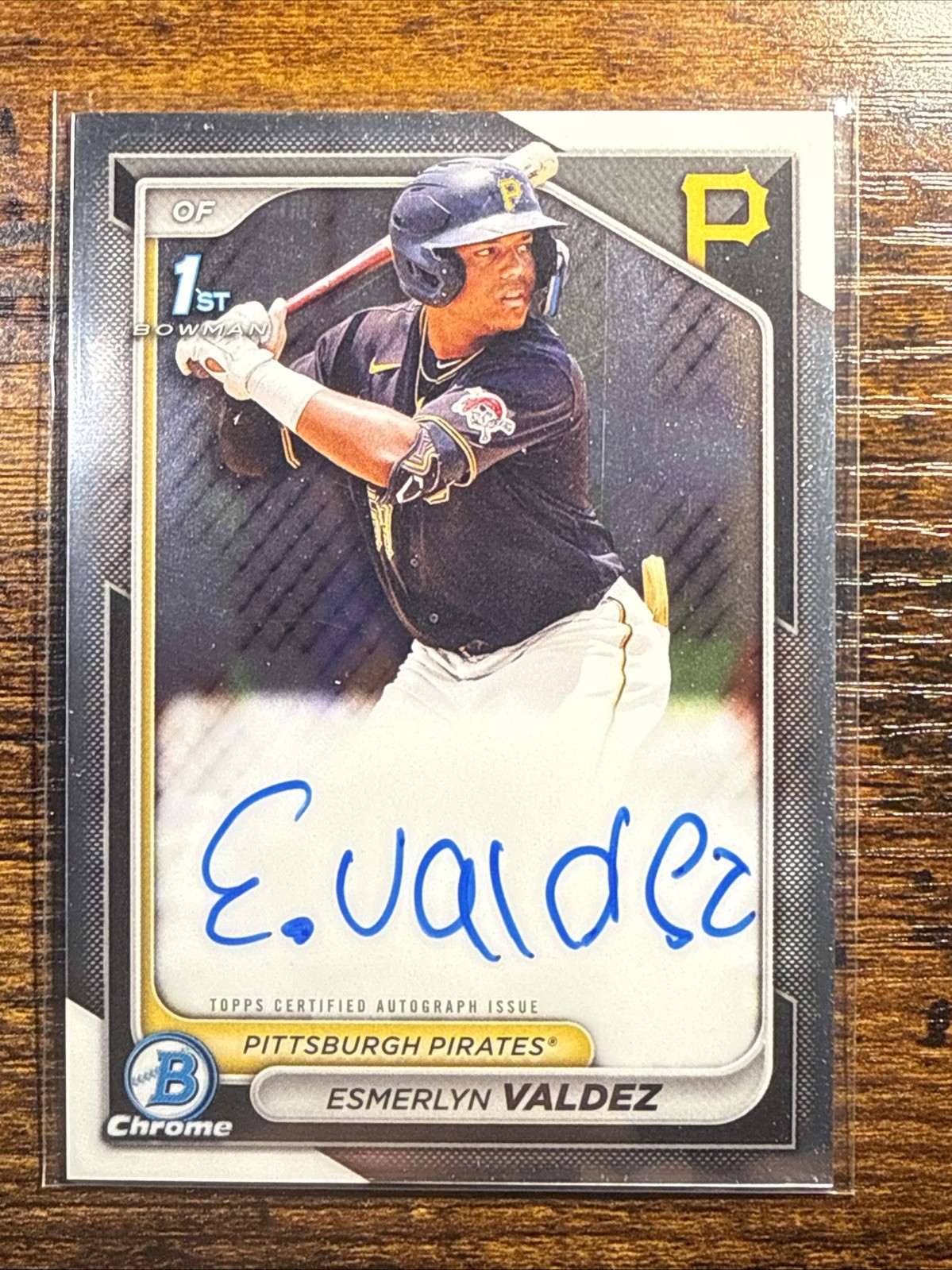 Esmerlyn Valdez 1st Bowman Auto 2024 Bowman Chrome #CPA-EV (AU, RC)