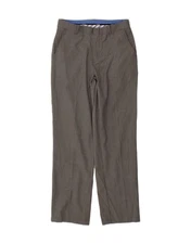 IZOD Womens High Waist Straight Chino Trousers US 16 2XL W26 L28 Grey CM26