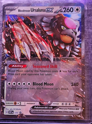 Pokémon TCG Pokémon Bloodmoon Ursaluna EX