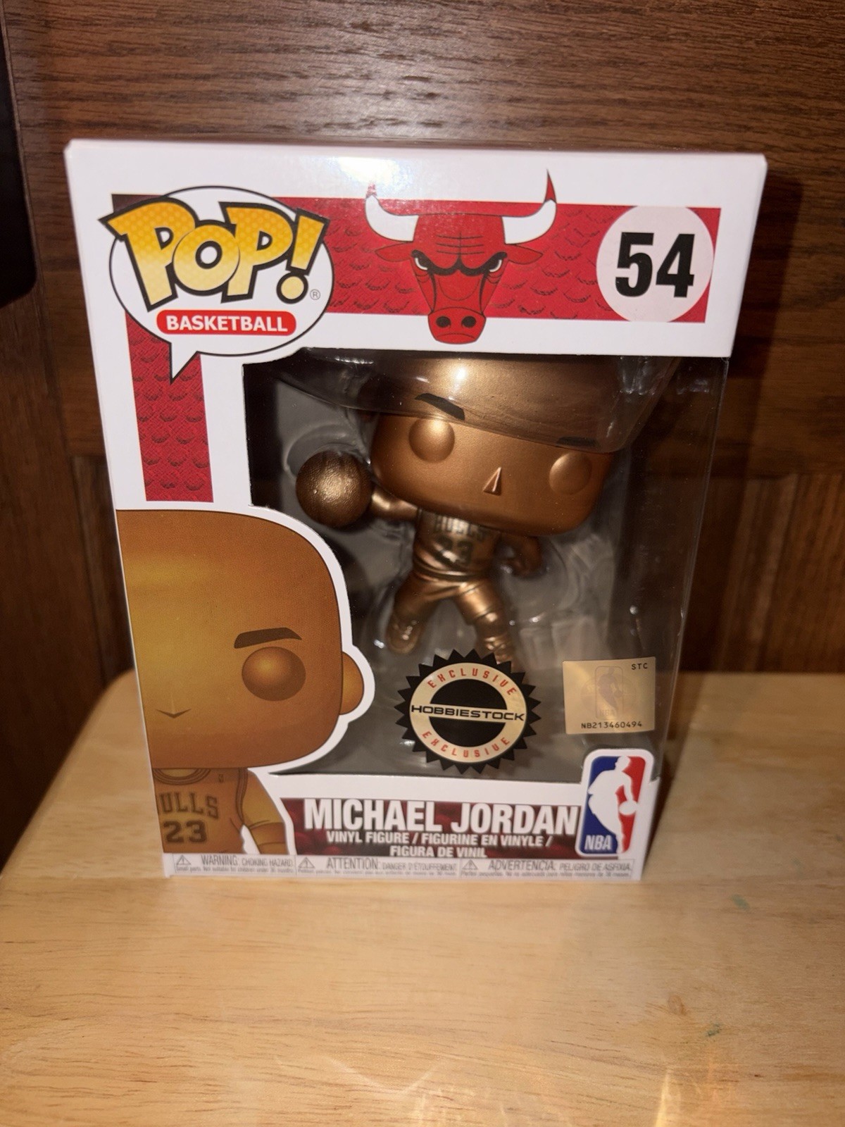 Funko Pop! Michael Jordan Bronze #54 NBA Hobbiestock Exclusive