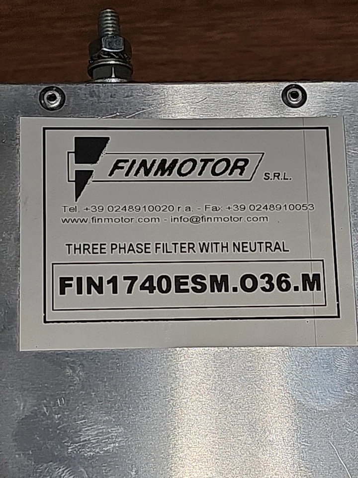 Finmotor FIN1740ESM.036.M EMI Filter 50/60Hz 4X36A 3 phase filter. USED/WORKING - Image 4 of 4